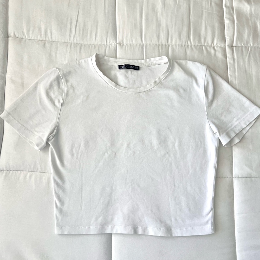 Zara Women's Crop Top- White